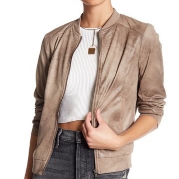 BNCI by Blanc Noir Faux Suede Jacket, size XS - Picture 1 of 10